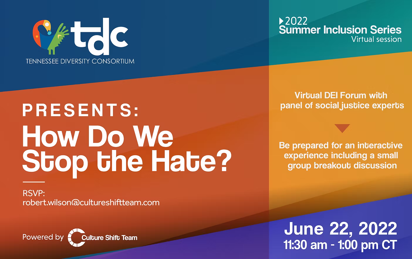 TDC_Invitation_How Do We Stop the Hate_6_8_22_v4